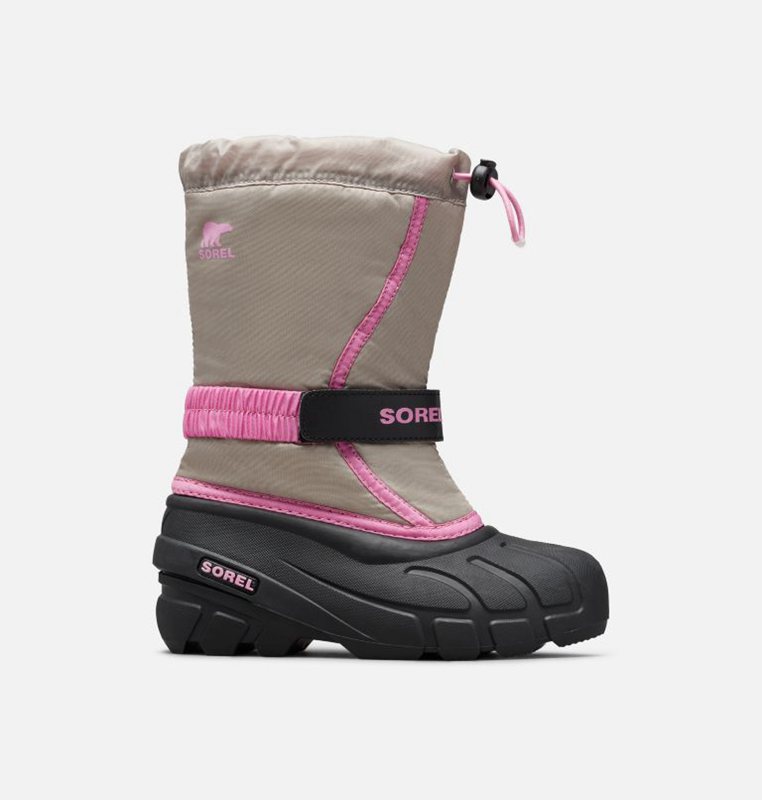 Kids Snow Boots Grey/Black - Sorel Youth Flurry™ - 421-DUIXCB